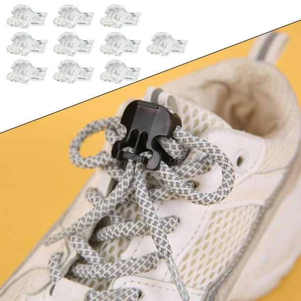 freestylehome 20pcs Quick Shoelace Lock Shoe Strings Cord Buckle