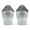 Galvanized, variant on HOSLEY Set of 2 Galvanized Metal Wall Planters with PVC Liners, 10-Inch Hanging Planters for Indoor and Outdoor Garden Decor