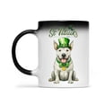 thumbnail image 2 of Happy St. Patrick’s Day Bull Terrier with Green Hat Shamrocks Rainbow Heat Color Changing Mug Bully Dog Lovers Gifts Idea Magic Coffee Mug - 03007, 2 of 4