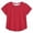 Red, variant on Krdevn Girls Solid Cropped Short Sleeve T-Shirt Breathable Crew Neck Casual Comfy Summer Crop Top for Kids,4-5 Years