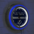 thumbnail image 5 of Tampa Bay Lightning Logo Retro Neon Analog Wall Clock with Pull Chain, 5 of 6