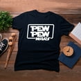 thumbnail image 4 of TotallyTorn Pew Pew Wars Novelty Sarcastic Funny Mens Graphic T Shirts, 4 of 5