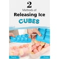 thumbnail image 3 of Bandeja para cubitos de hielo DOQAUS con tapa y papelera, paquete de 4 unidades de silicona, 3 of 8
