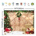 thumbnail image 7 of Felortte Polyester 10x8ft Christmas Barn Backdrop Wooden Door Gift Box Photography Background for Party Decor Pictures Banner Studio Booth Props, 7 of 7