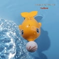 thumbnail image 2 of Baby bath water toy - 2pcs Toddler Waterfall Bathtub Toy W/ Suction Cup, Kids Water Spinner for Tub Pool, Infant Duck Elephant Shower Bathtime（Orange and Yellow）, 2 of 4