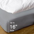 thumbnail image 2 of Hitime Waterproof Mattress Protector Full  Size, Breathable Cooling Bed Mattress Cover with Deep Pocket Plastic Mattress Protector Fitted 6"-15"(Microfiber, Full 54"x75"), 2 of 6