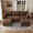 Dark Brown, variant on JULY'S SONG 71" Modular Sectional Sofa with Movable Storage Ottoman, Modern Chenille L-Shaped Cloud Couch for Small Living Room, Apartment, Blue