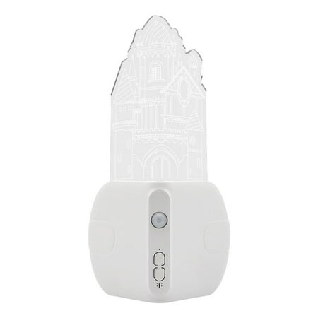

ZHXXCUM Acrylic Castle Atmosphere Night Light Magnetic Adsorption Smart Motion Sensor