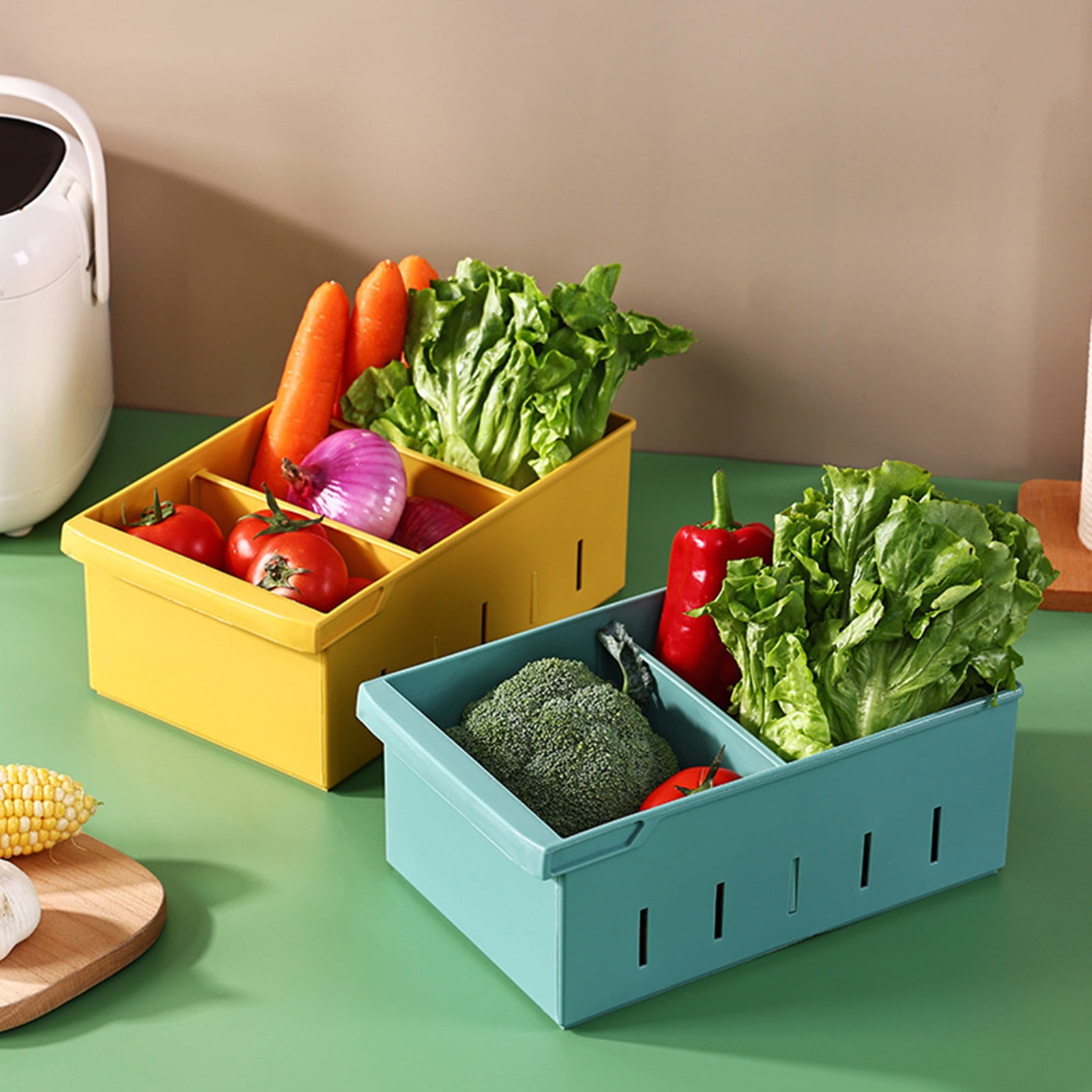GXSR Produce saver storage containers Fresh Vegetable Fruit Storage