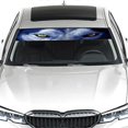thumbnail image 4 of Occhio di lupo Car Stickers,Car Front/Rear Windshield Sticker3D Wolf Decals Personalized Car Window Sticker Windshield Sticker 133 * 21cm, 4 of 5