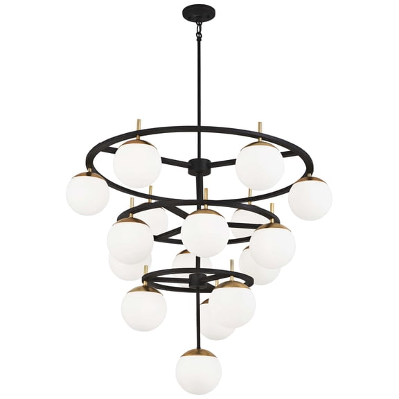 P1359-618-George Kovacs Lighting-Alluria-Sixteen Light Chandelier-36 Inches Wide by 32.5 Inches Tall     -Traditional Installation