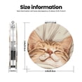 thumbnail image 3 of Kdxio Sleeping Cat In Blanket Pocket Mirror, 1X/2X Travel Makeup Mirror 2-Sided Folding Small Mirror Portable Double-Sided Magnifying Cosmetic Mirror for Gift-Round Shape, 3 of 9