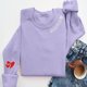 thumbnail image 4 of Camiseta con Capucha Suelta de Moda Impresa de Manga Larga para las Mujeres, Camisetas de Manga Larga para las Mujeres Cuello Redondo Casual, 4 of 6