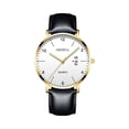 thumbnail image 2 of Resicozy Men Watch Quartz Waterproof Wristwatch with Leather Band Casual Simple Fashion Mens Watches Gift, 2 of 4