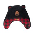 thumbnail image 1 of FlapJackKids - Reversible Sherpa Hat Black Bear/Monkey 2-4Y, 1 of 2