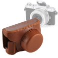 thumbnail image 1 of Camera PU Leather Camera Case Bag with Strap for Panasonic Lumix GF7 / GF8 / GF9, 1 of 1