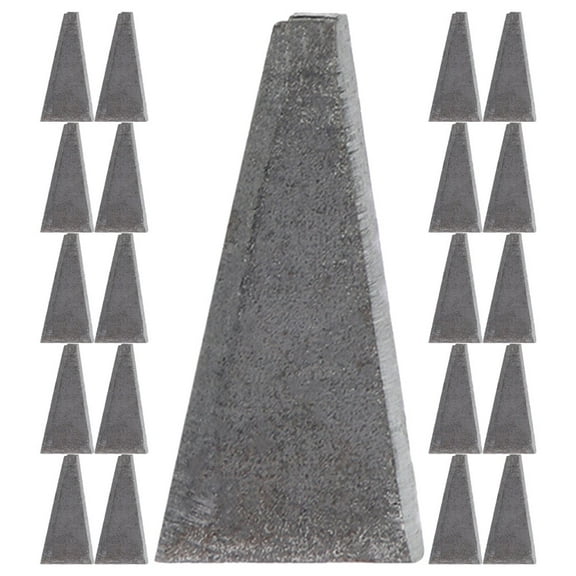 Toyvian 30Pcs Metal Triangular Wedges for Handle Reinforcement and Tree Felling