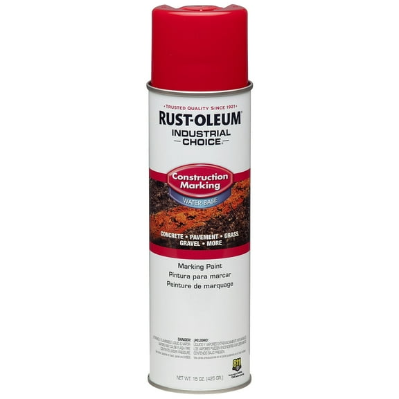 Rust-Oleum M1400 Water-Based Construction Marking Paint, Safety Red - 264696
