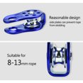 thumbnail image 4 of Equipo de seguridad para escalada con bloque de polea de cuerda única resistente de aleación de aluminio (azul), 4 of 10