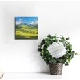 FUMJ Mountains Trees Field Wall Art Printed Canvas Home Decor for