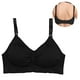 thumbnail image 4 of Mujeres sexy embarazadas inalámbrico push up sujetador ropa interior abierta frente hebilla bralette (negro XL), 4 of 5