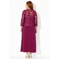 thumbnail image 3 of Catherines Women's Plus Size Petite Embroidered Jacket Dress, 3 of 6