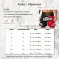thumbnail image 6 of Jowowha Mens Elastic Hand-Embroidered Totem Shorts Kickboxing Combat Fight Grappling Shorts Muay Thai Type F XL/170/7, 6 of 6