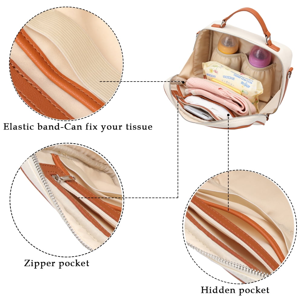 Baby Diaper Stroller Bag - Diaper Caddy Tote Baby Stroller Bag Nursery Storage Bin for Diapers, Wipes & Toys