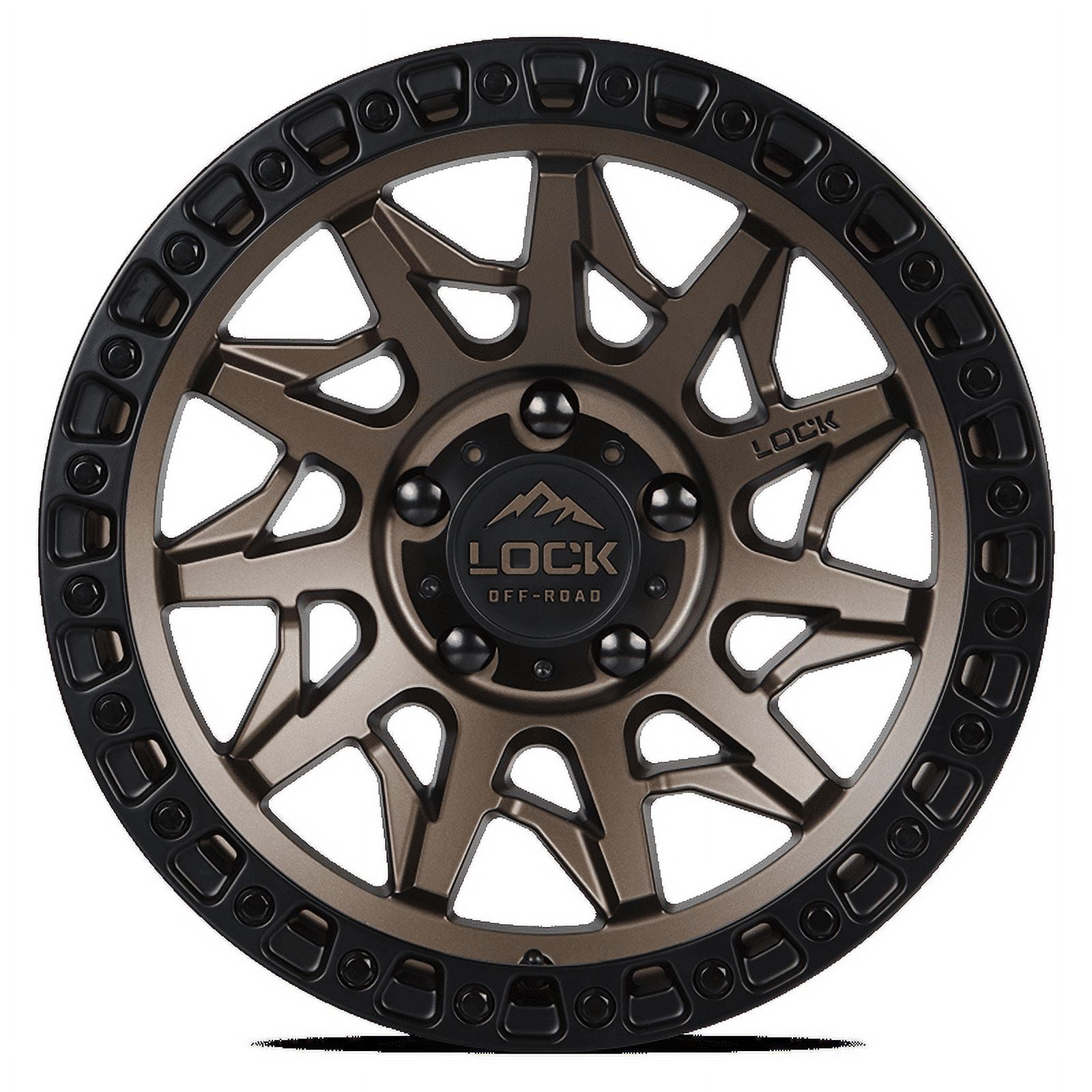 Lock Off-Road Lunatic Matte Bronze with Matte Black Ring 9-18