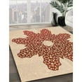 thumbnail image 2 of Ahgly Company Indoor Square Patterned Grapefruit Red Area Rugs, 5' Square, 2 of 6