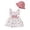d-Red, variant on Toddler Summer Dress Girls Ruffle Sleeve Cute Print Girls Casual Dresses Girls Sun Dress Hats Set Little Girl Dresses Size 2-3 Years