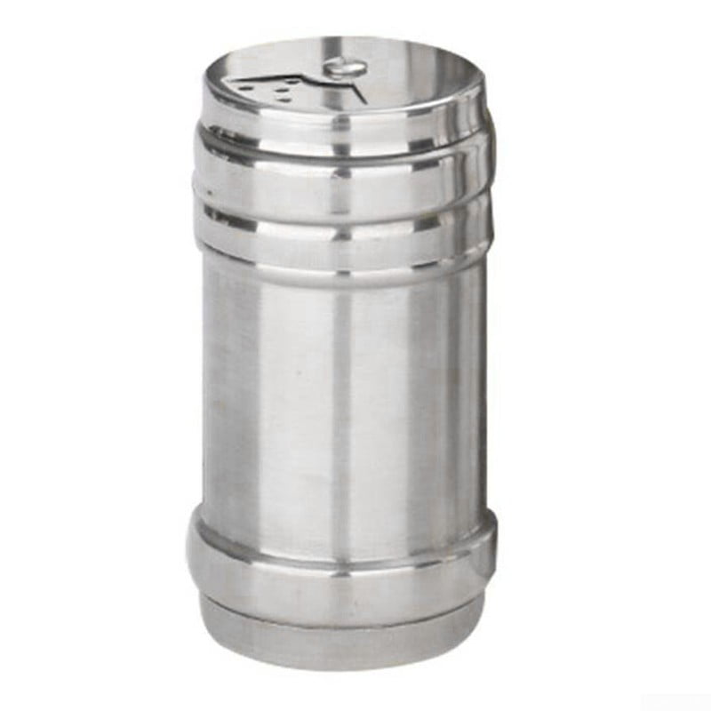 Stainless Steel Seasoning Spice Shaker Bottle Jar BBQ Salt Pepper Condiment Box 