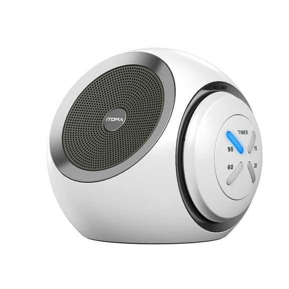 White Noise Machine, 30 Soothing Sounds Options Including Fan, Nature & White Noise, Sleep Timer, Bluetooth, Adjustable Volume, Sleep Sound Machine for Adults iTOMA 318