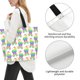 thumbnail image 3 of Disketp Rainbow Llama Bolsa Tote Estampada para Mujer, Bolso de Hombro y de Mano para Compras y Viajes, 3 of 8