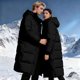 thumbnail image 5 of Ceisia Men's Solid Color Long Thick Waterproof Gift Long Sleeved Hooded JacketFeatures: 1.This coat made from great fa, 5 of 9