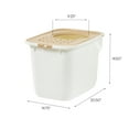 thumbnail image 6 of IRIS Large Top Entry Cat Litter Box | Litter Catching Lid Enclosure, White/Beige, 6 of 8