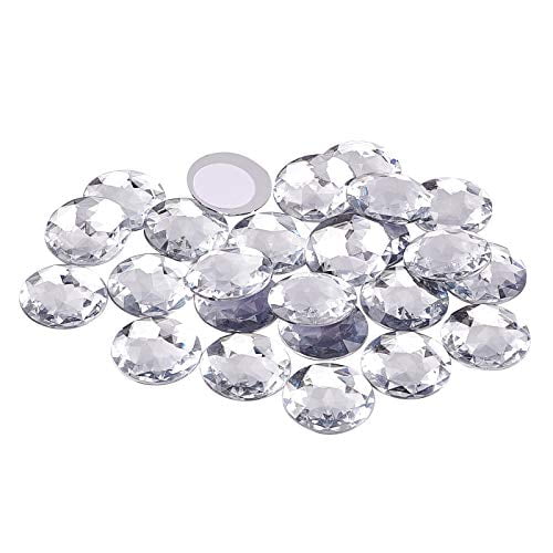 1440 Pack Crystal Flat Back Rhinestone Round Diamante Gems,  Non-Self-Adhesive (Crystal AB, 4 MM)