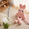 thumbnail image 6 of Stuffed Animas Adorable Pink Long Ear Plush Toy 31" Soft Cuddly Comforting Huggable Relaxation Gift for Home Decor Bedroom Accessory, 6 of 6