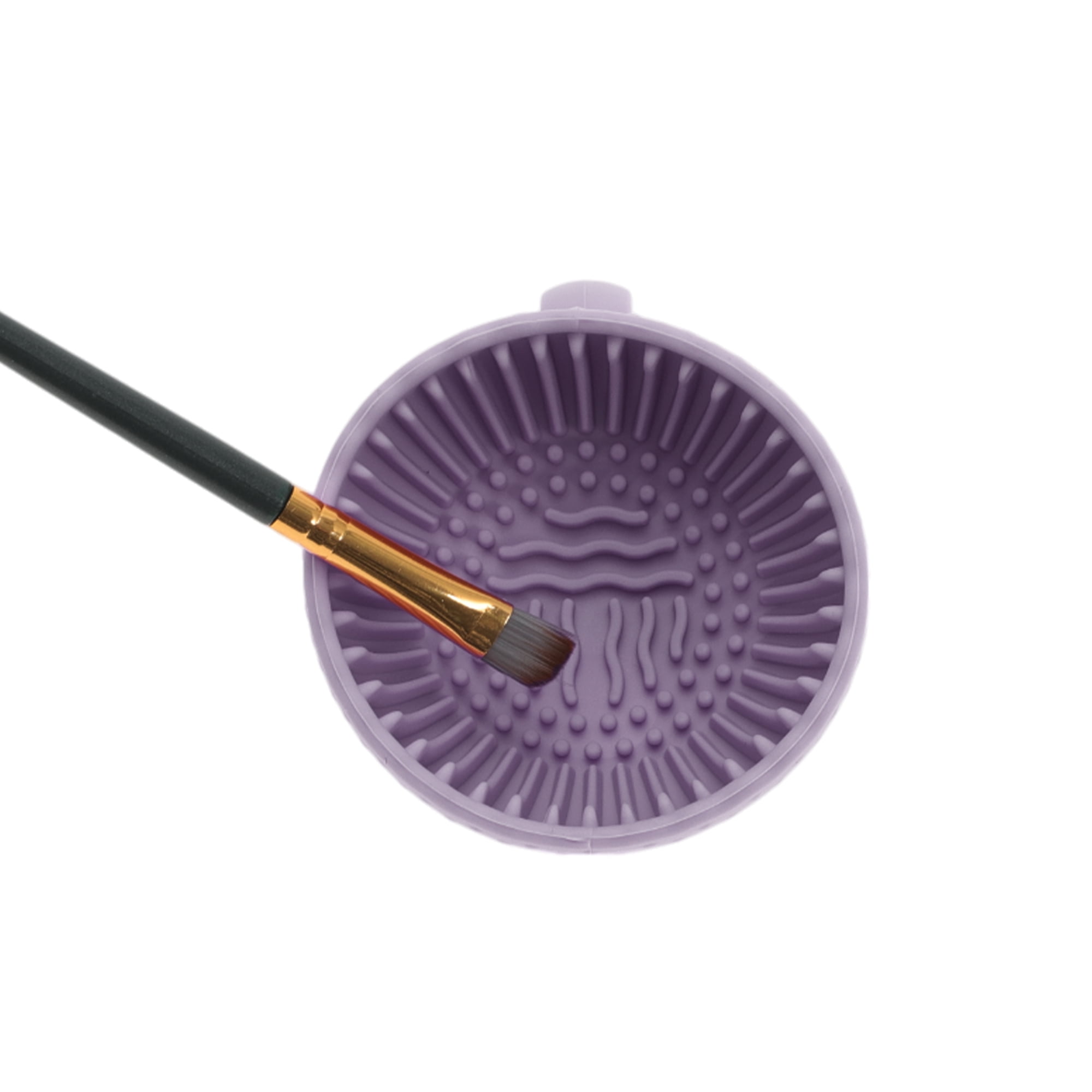 Unique Bargains Hand-held Makeup Brush Cleaner 1 Pc Dark Purple