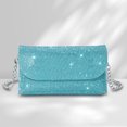 thumbnail image 1 of Bolso De Embrague De Noche Bolsos con sobre de diamantes de imitación 2023, minibolsos de noche de piel sintética para mujer (azul) Sywqhk Para Estrenar, 1 of 8
