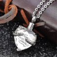 thumbnail image 3 of Heart Cremation Urn Pendant Necklace For Ashes Jewellery Memorial Keepsake, 3 of 4