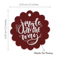 thumbnail image 6 of Inkdotpot Jingle All The Way Christmas Bottle Tag Real Silver Foil Favor Hang Tags Pack Of 100, 6 of 7