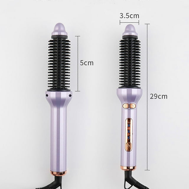 2-in-1 Hair Straightening Curling Iron Automatic Curling Iron Three-speed Temperature Hair Styling Brush
