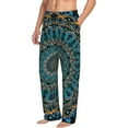 thumbnail image 2 of Balery Mandala print Men's Pajama Pants,Ultra Lightweight Pjs,Lounge Pant-Medium, 2 of 9