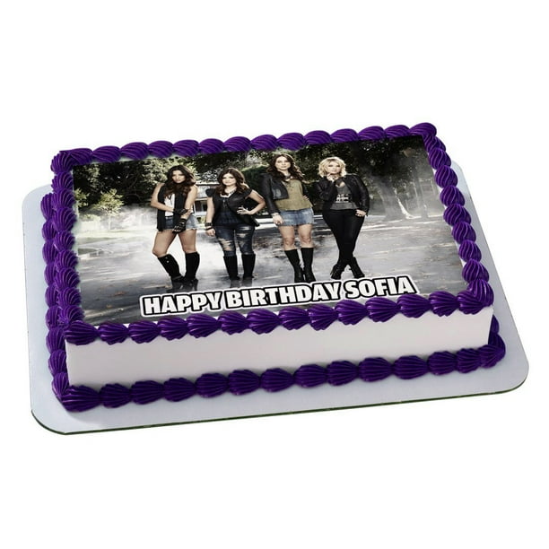 Pretty Little Liars Quarter Sheet Edible Photo Birthday Cake Topper Personalized 1 4 Sheet Nbsp Walmart Com