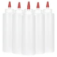 thumbnail image 4 of 6PC Squeeze Squirt Condiment Bottles for Sauces - 16 Ounce Perfect Containers Ketchup, BBQ, Sauces, Syrup, 4 of 7