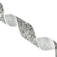 thumbnail image 2 of Vickerman 2.5" x 5 Yards Gray Jairo Jacquard Double Fused Lining Ribbon, 2 of 3
