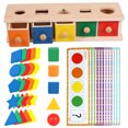 thumbnail image 3 of Juguetes Montessori de madera para clasificar colores y formas, juguetes para niños pequeños de 1 a 3 años, bloques de clasificación, juguetes manipulativos, actividades de aprendizaje preescolar,, 3 of 8