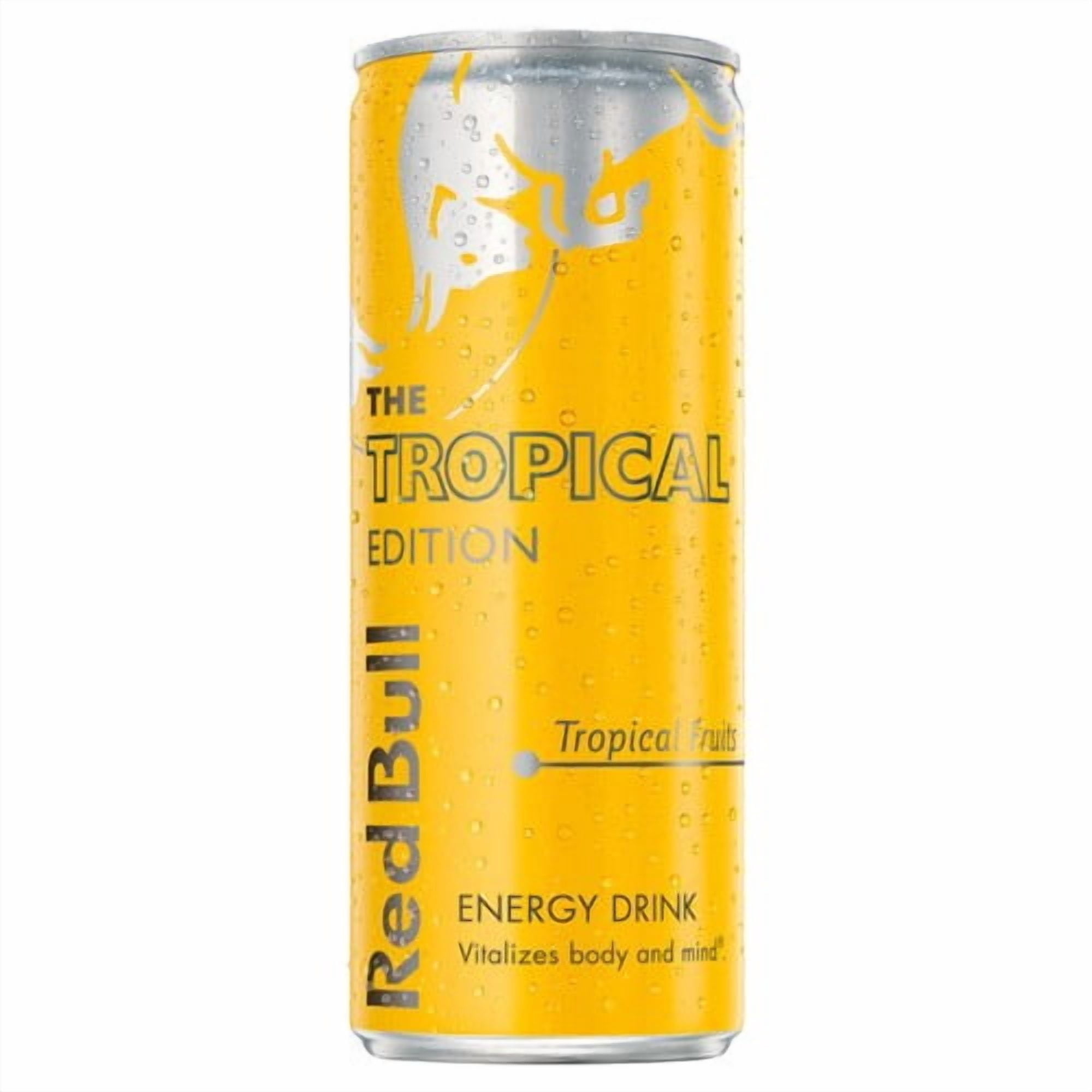 Red Bull Energy Drink Tropical Edition Tropical Fruits 12 x 250ml, British Import (Pack of 2)