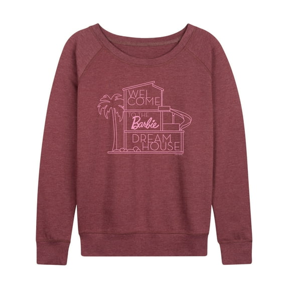 Barbie - Welcome to the Barbie Dream House - Women's Lightweight French Terry Long Sleeve Shirt